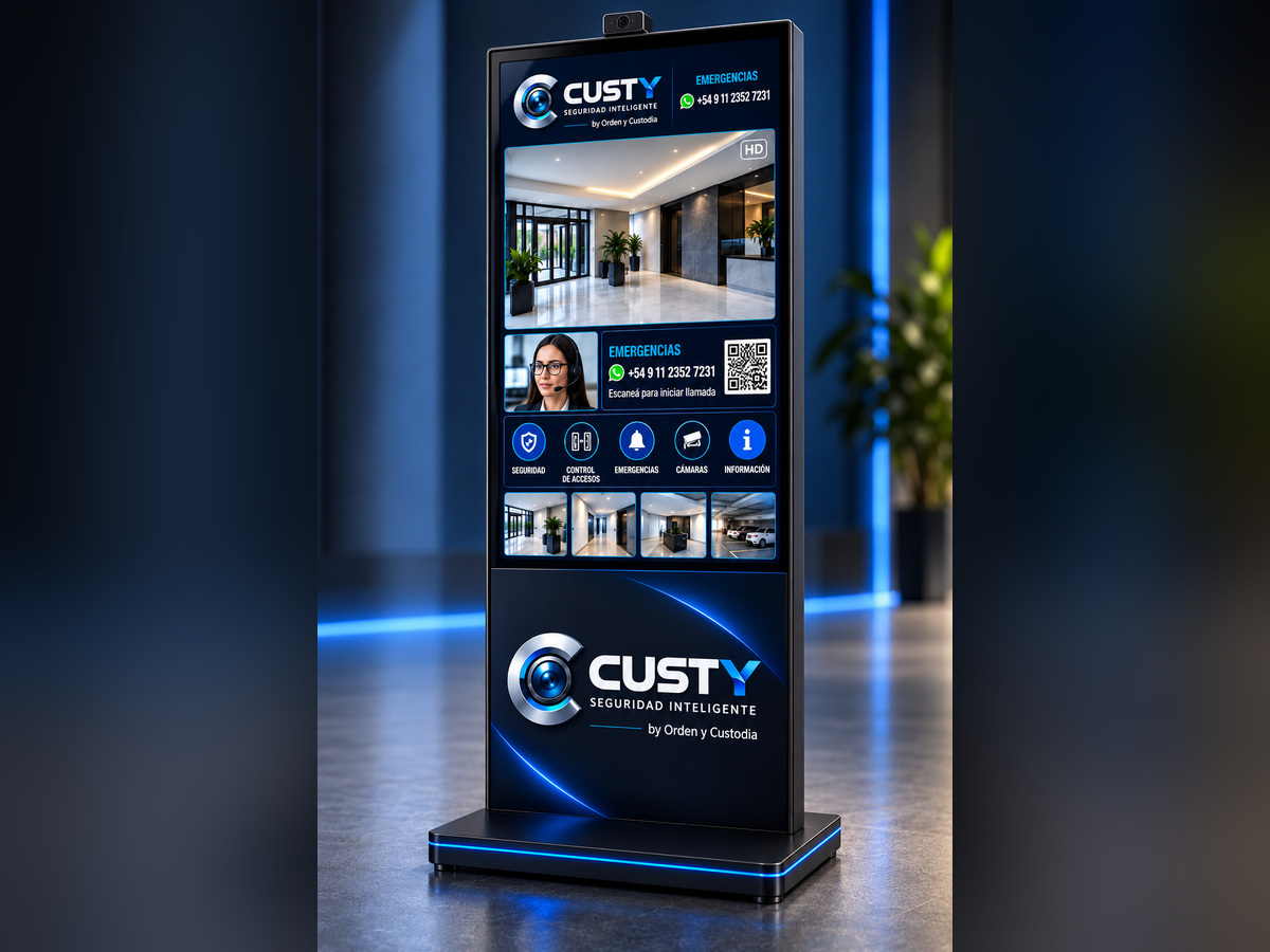 Totem de seguridad para consorcios y edificios